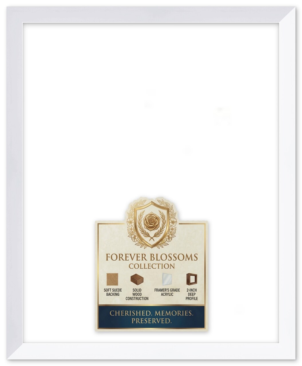CustomPictureFrames.com Solid Wood Dried Flower Shadowbox - Multiple Frame Colors 18x22 to 18x22 With Suede Lining - Made in the USA Made in the USA